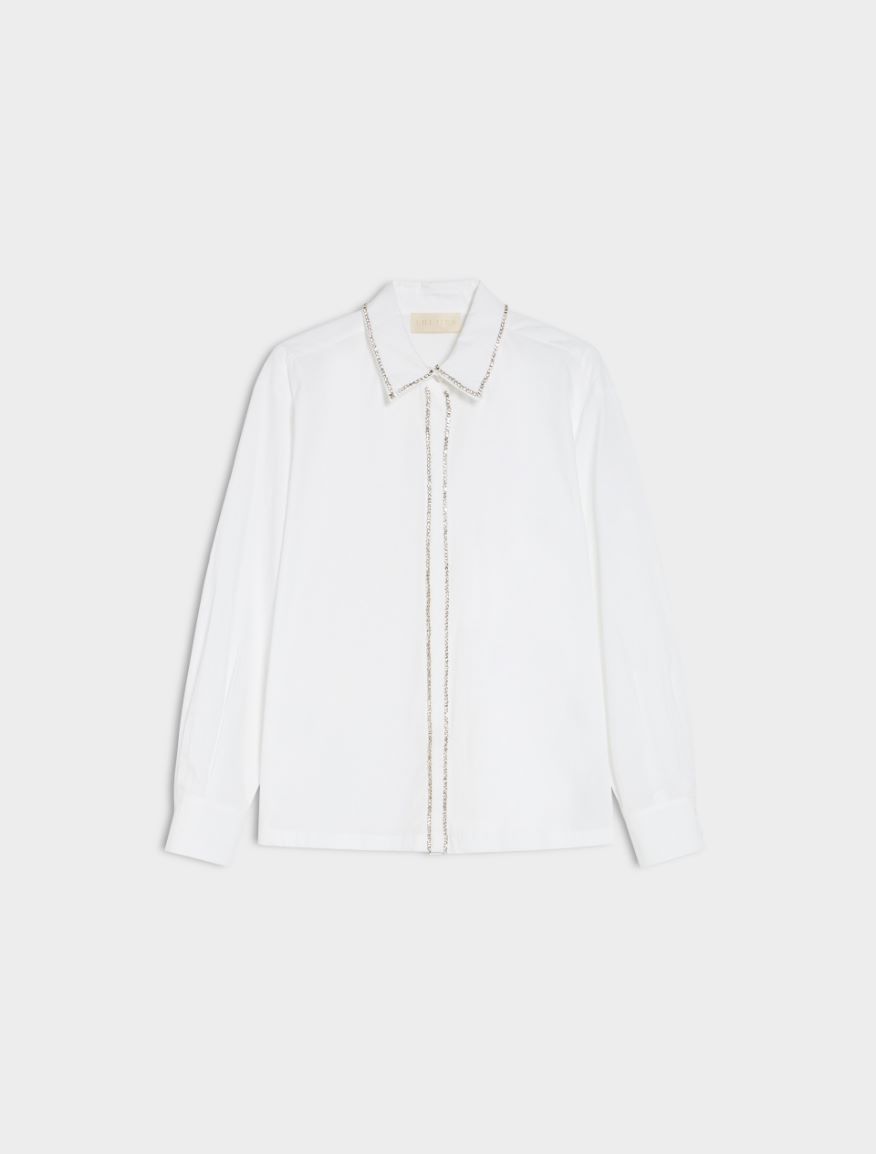 Embroidered shirt - WHITE - 5 - iBlues