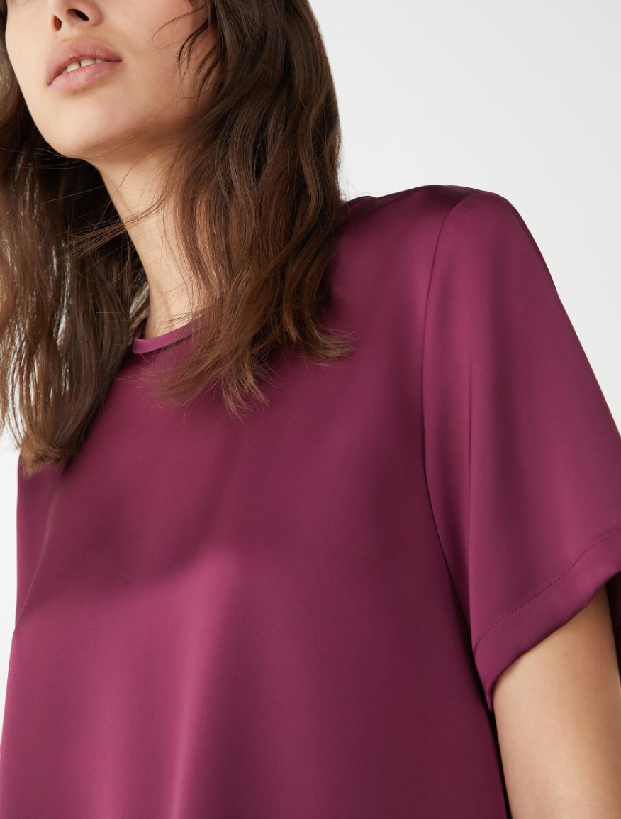 Boxy blouse - BORDEAUX - 3 - iBlues