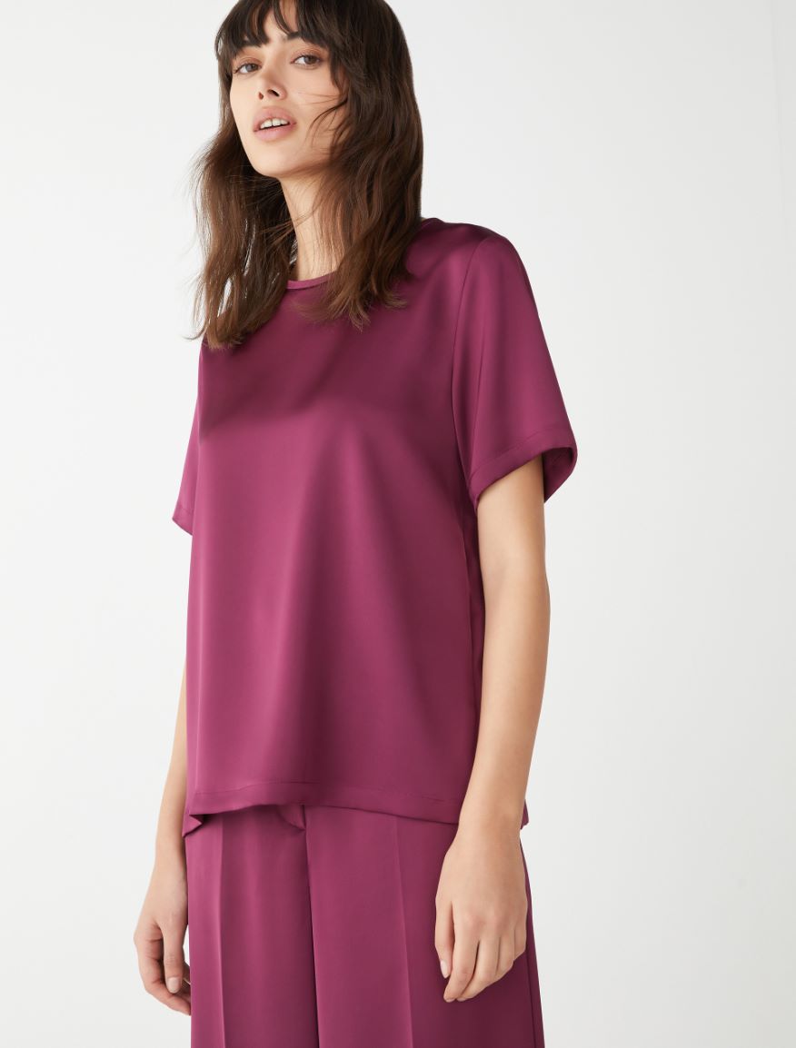 Boxy blouse - BORDEAUX - 4 - iBlues