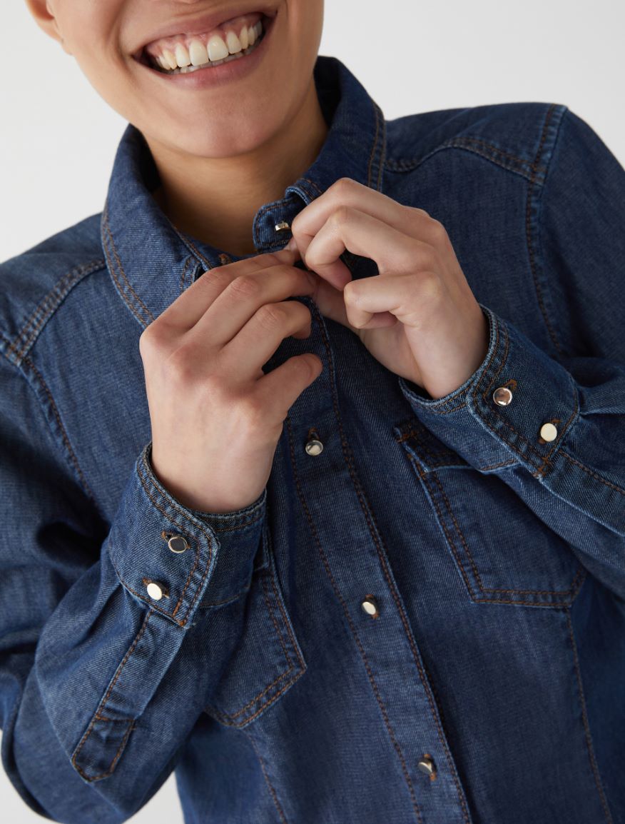 Denim shirt - BLUE JEANS - 3 - iBlues