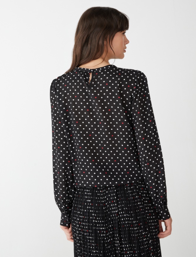 Flowing blouse - BLACK - iBlues