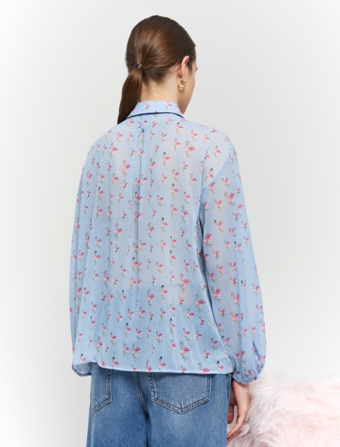 Printed shirt - DUST BLUE - iBlues