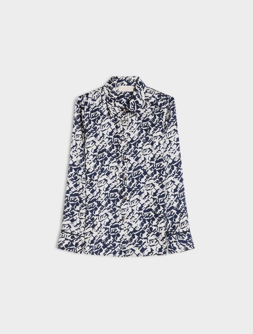 Printed shirt - NAVY - 5 - iBlues