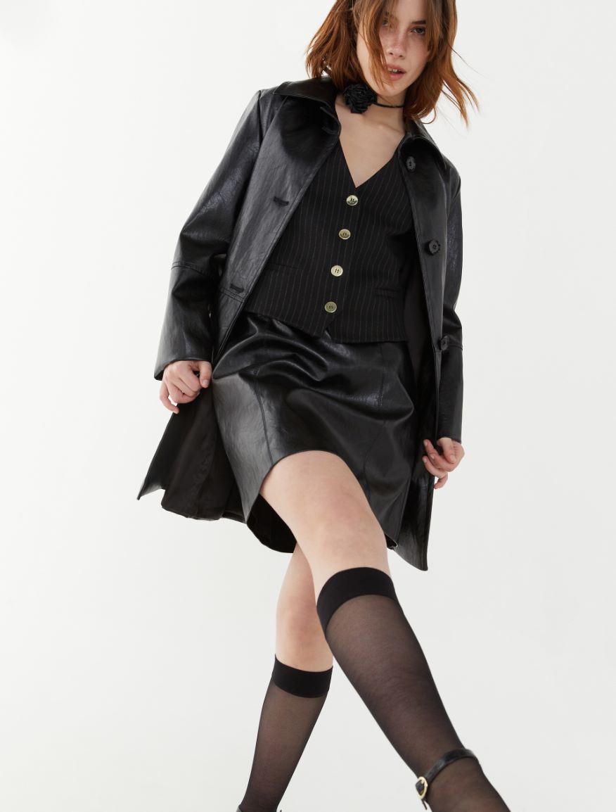 A-line jacket - BLACK - 4 - iBlues