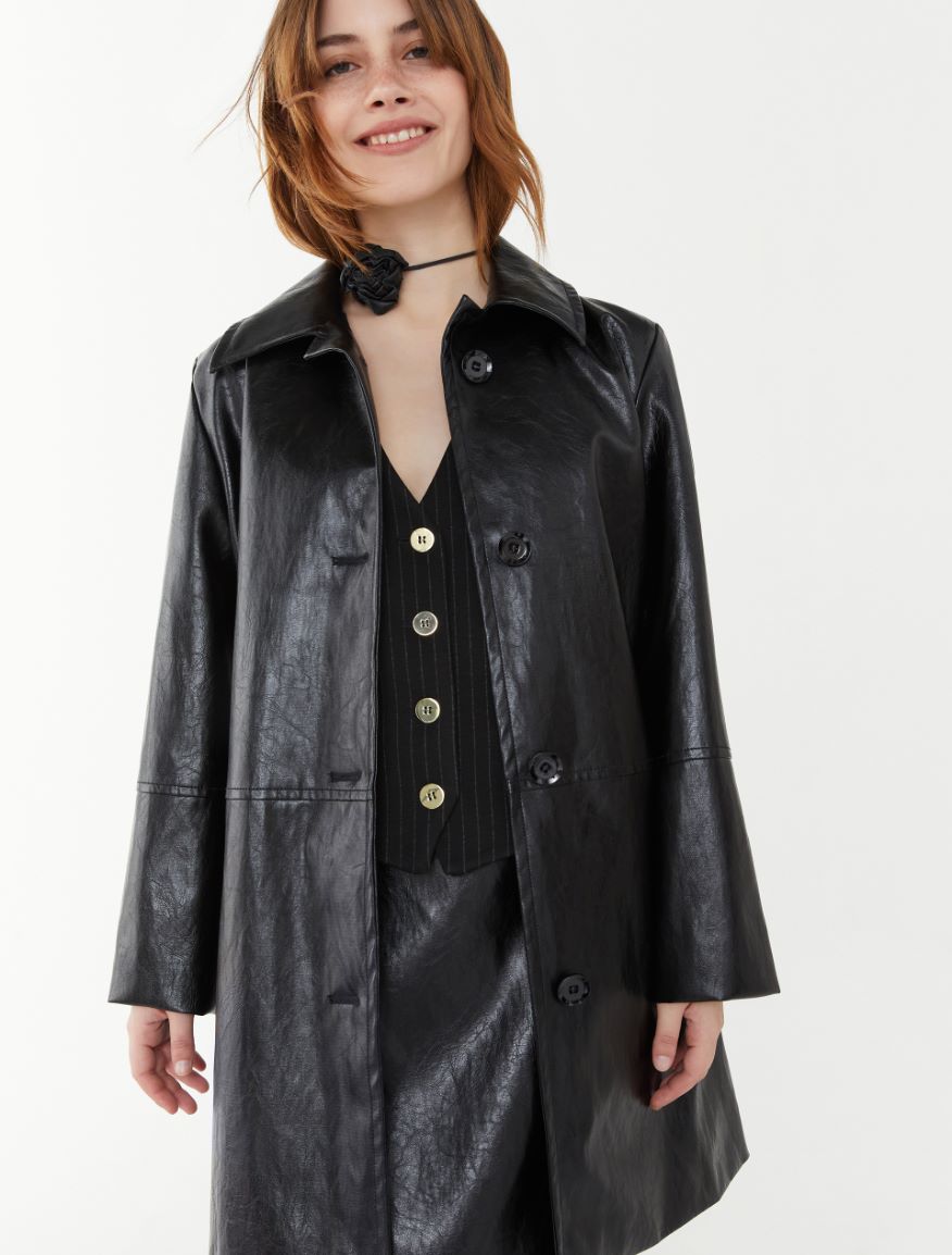 A-line jacket - BLACK - iBlues