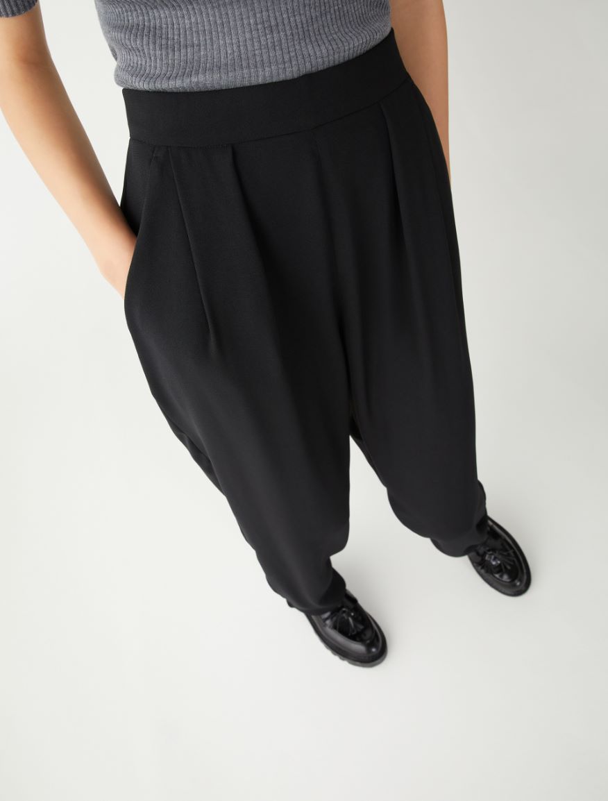 Relaxed-fit trousers - BLACK - 3 - iBlues