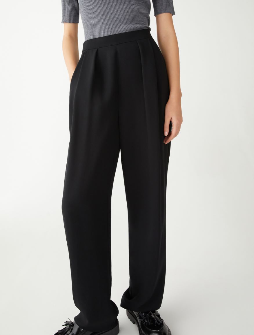 Relaxed-fit trousers - BLACK - 4 - iBlues