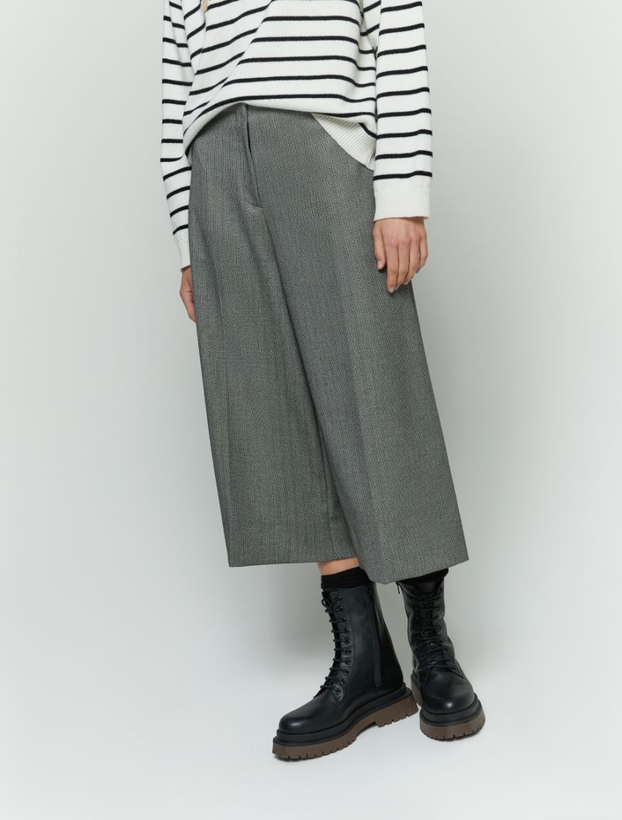 Cropped trousers - Medium grey - 4 - iBlues