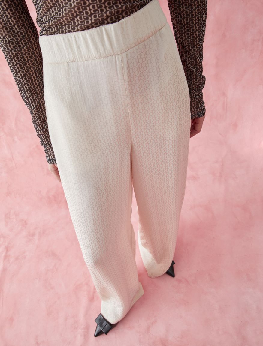 Relaxed-fit trousers - CREAM - iBlues