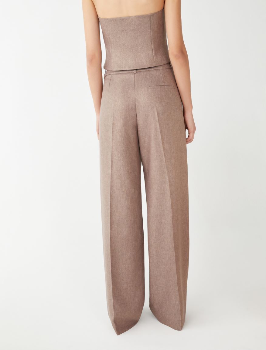 Wide-leg trousers - TURTLEDOVE - 2 - iBlues