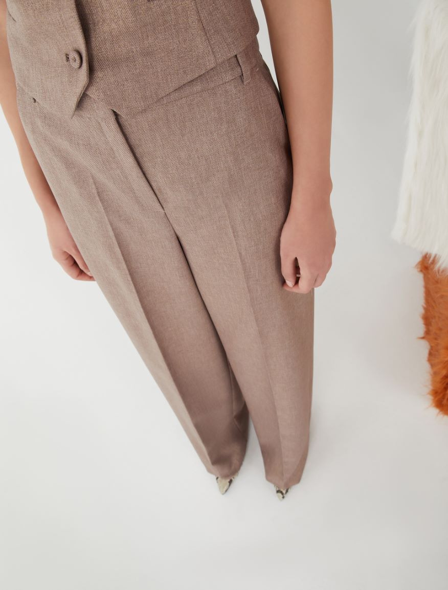 Wide-leg trousers - TURTLEDOVE - 3 - iBlues