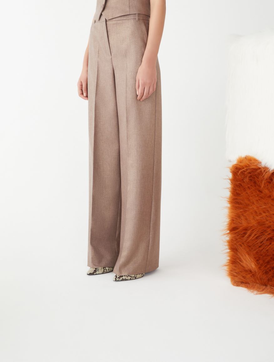 Wide-leg trousers - TURTLEDOVE - 4 - iBlues