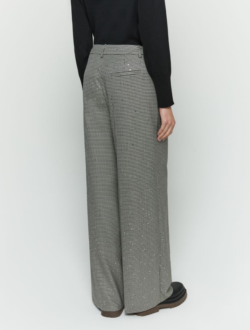 Wide-leg trousers - Black - 2 - iBlues