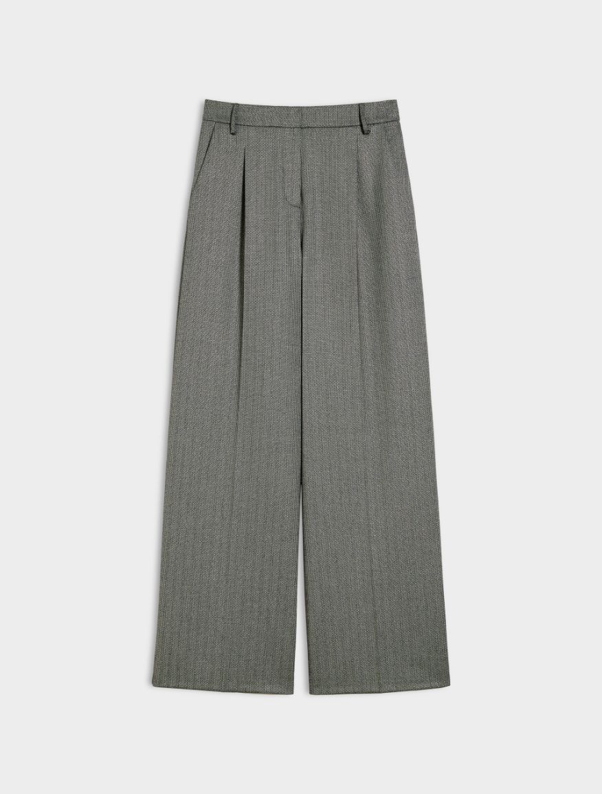 Pantaloni wide leg - Grigio medio - 5 - iBlues