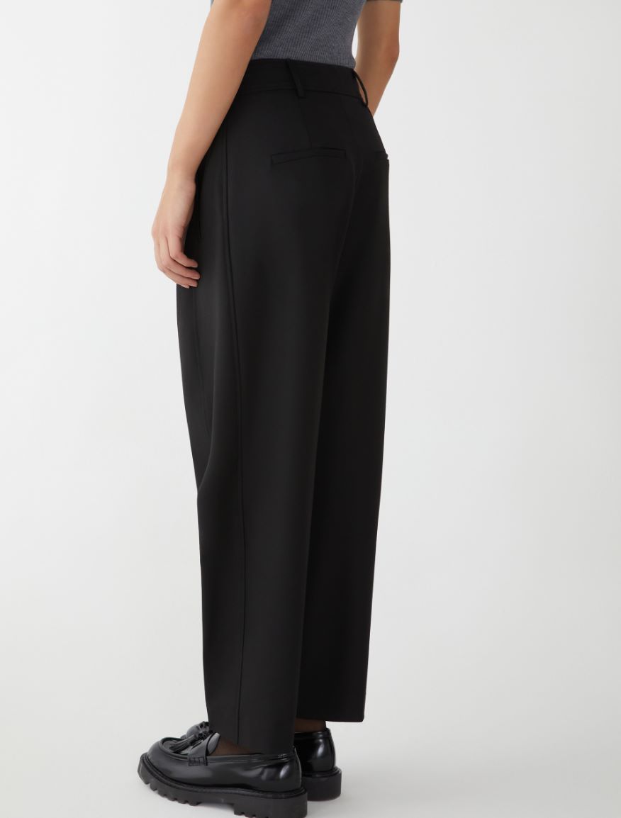 Flowing trousers - BLACK - 2 - iBlues