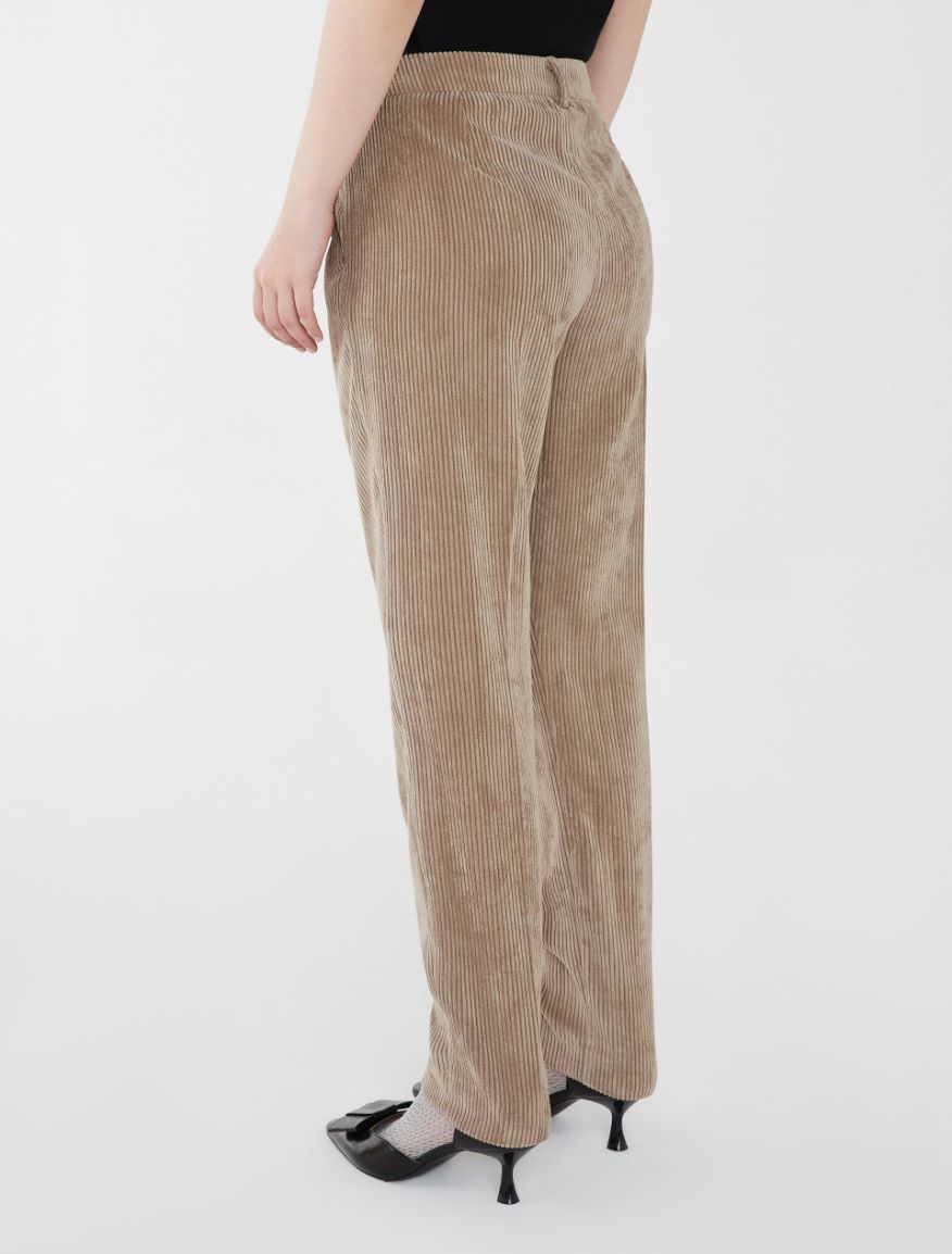 Semi-fitted trousers - MUD - 2 - iBlues