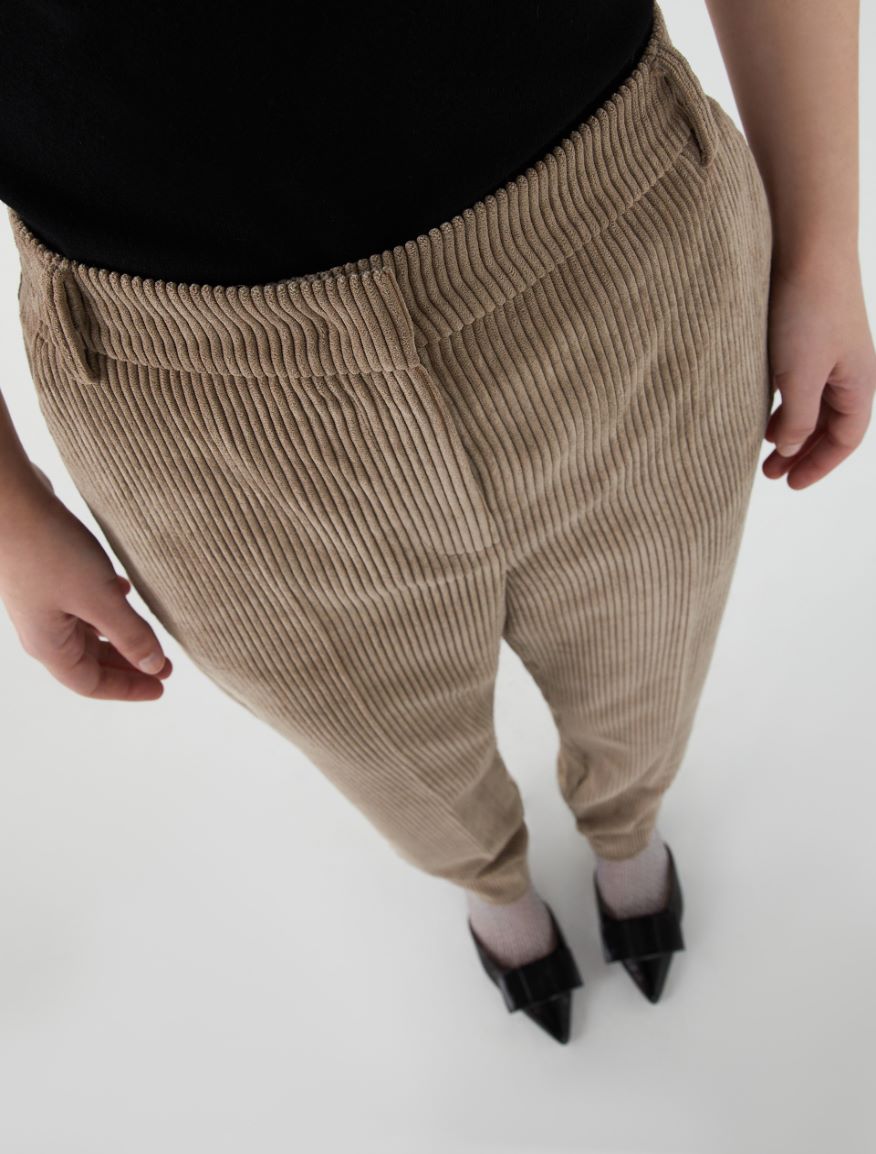 Semi-fitted trousers - MUD - 3 - iBlues