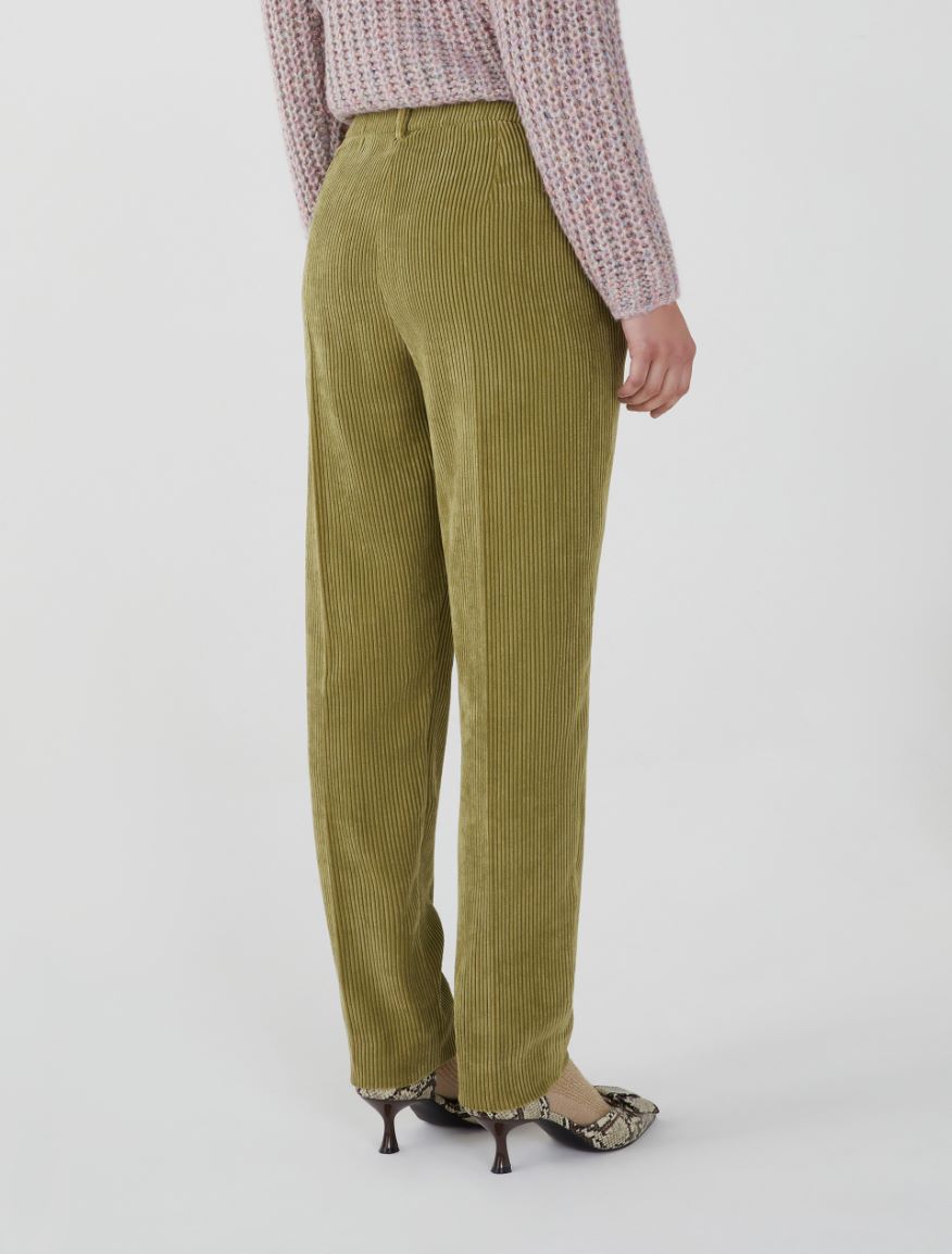 Semi-fitted trousers - GREEN - 2 - iBlues