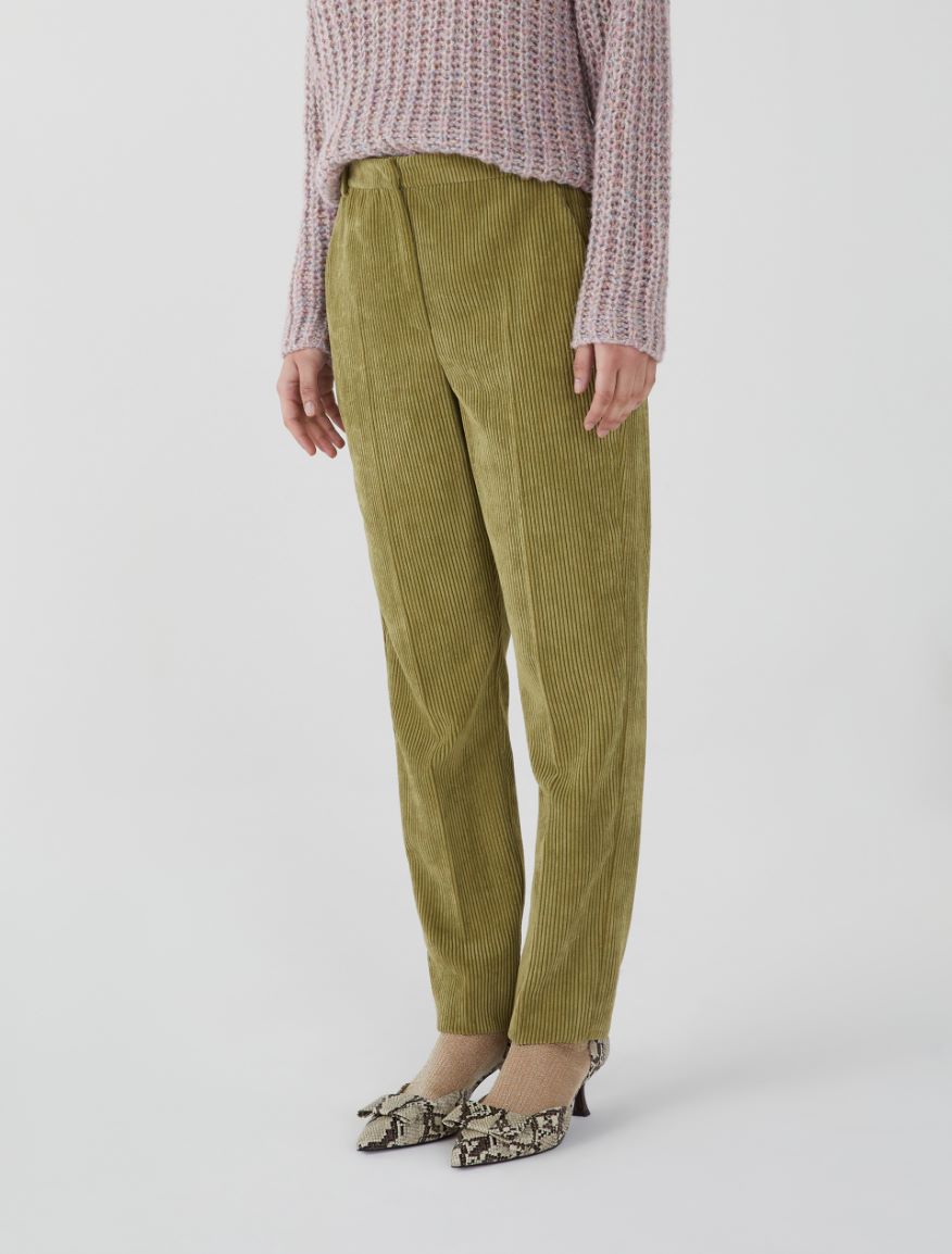 Semi-fitted trousers - GREEN - 4 - iBlues