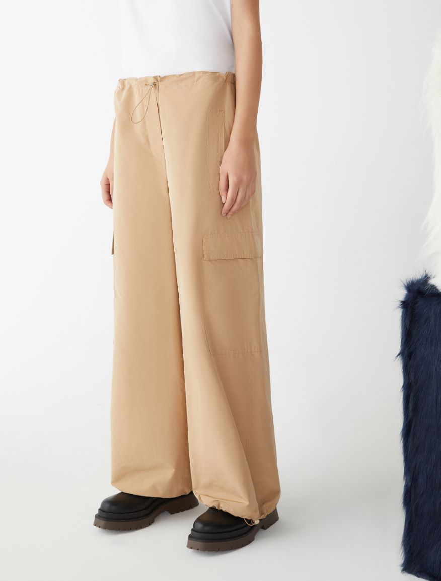 Cargo trousers - BEIGE - 4 - iBlues