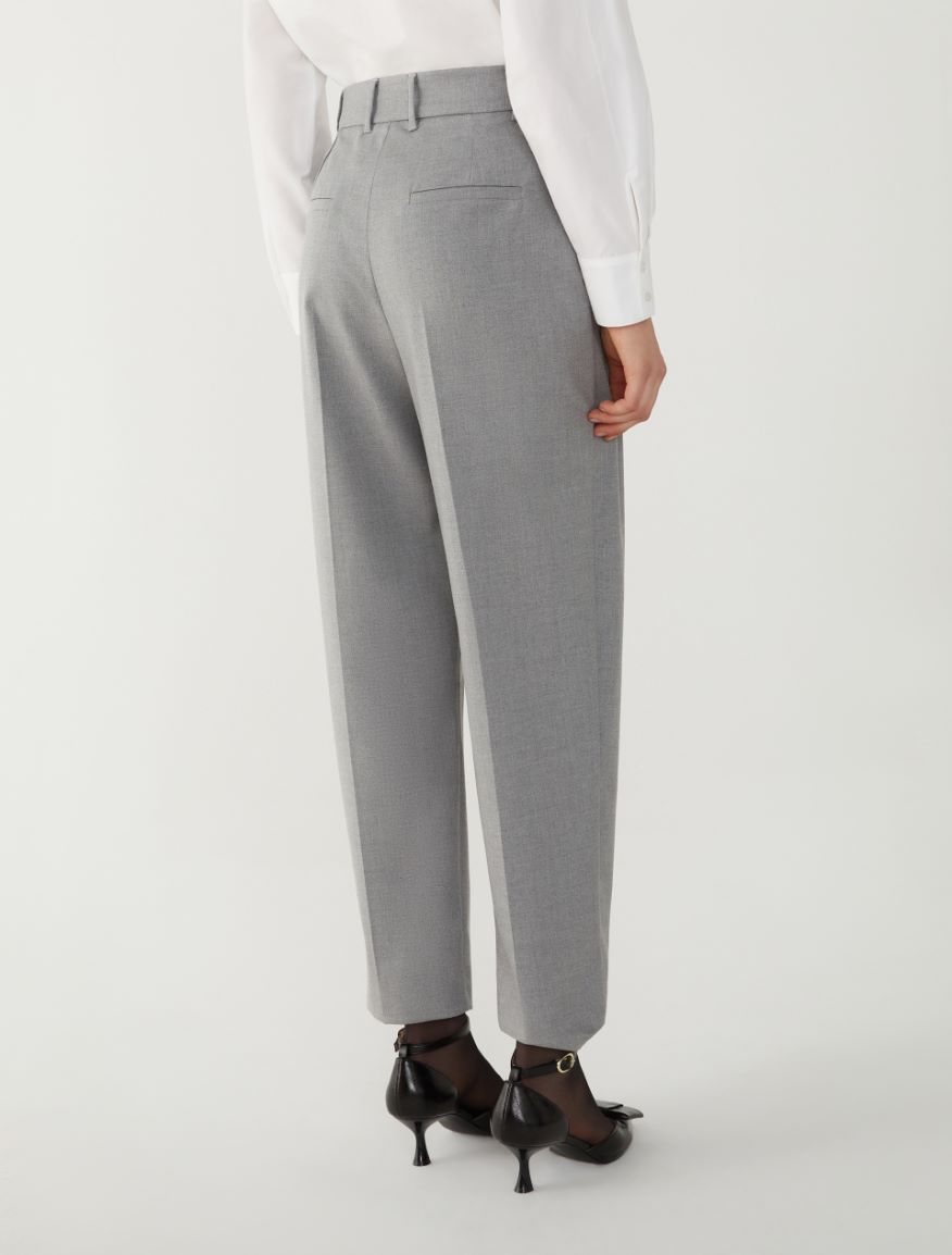 Relaxed-fit trousers - MELANGE GREY - 2 - iBlues