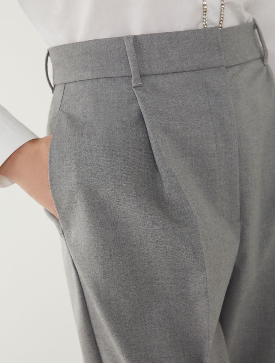 Relaxed-fit trousers - MELANGE GREY - 3 - iBlues