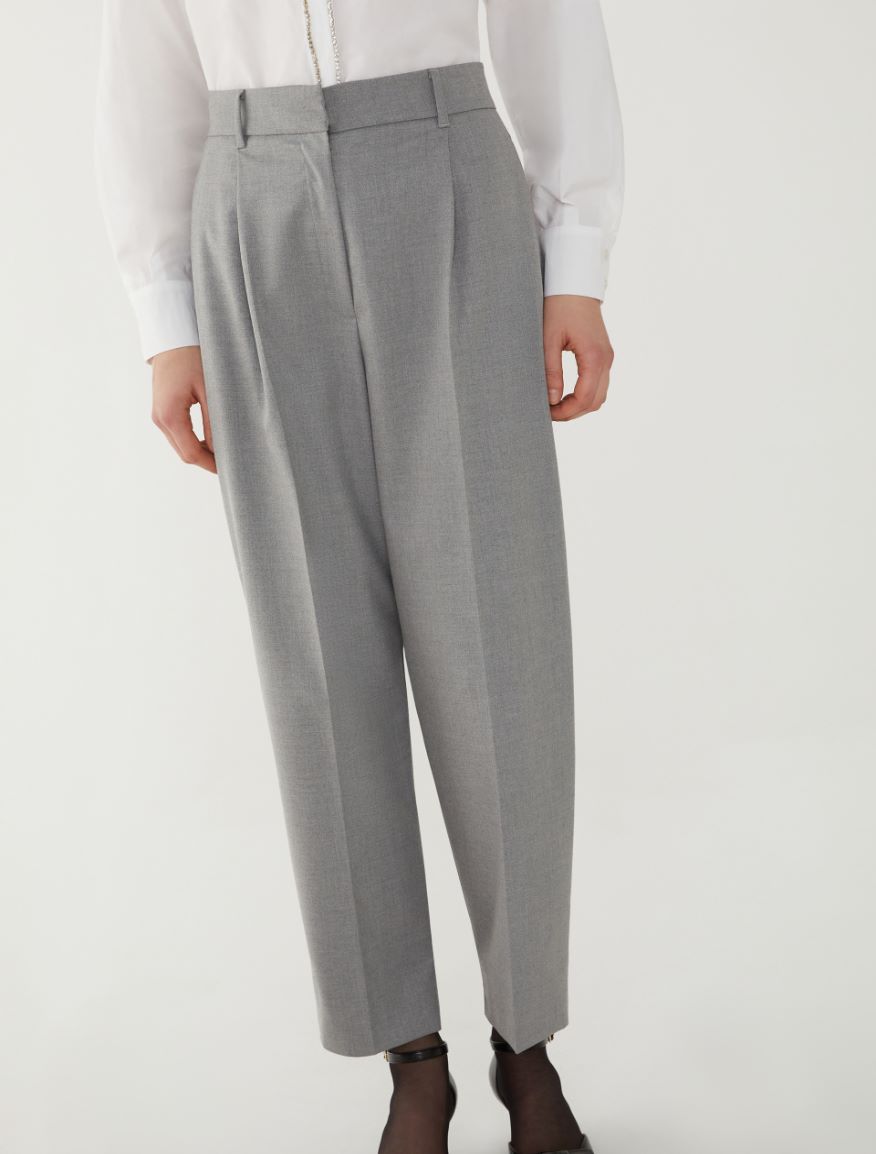 Relaxed-fit trousers - MELANGE GREY - 4 - iBlues