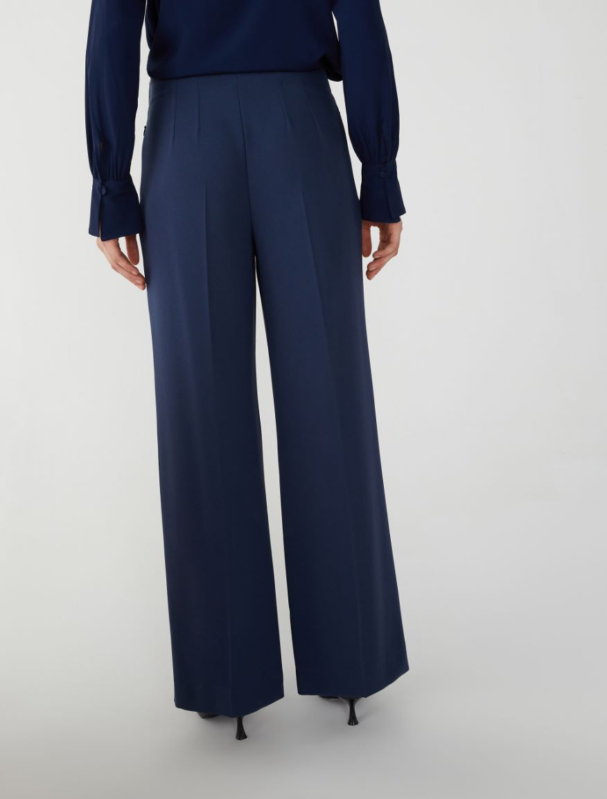 Wide-leg trousers - NAVY - 2 - iBlues