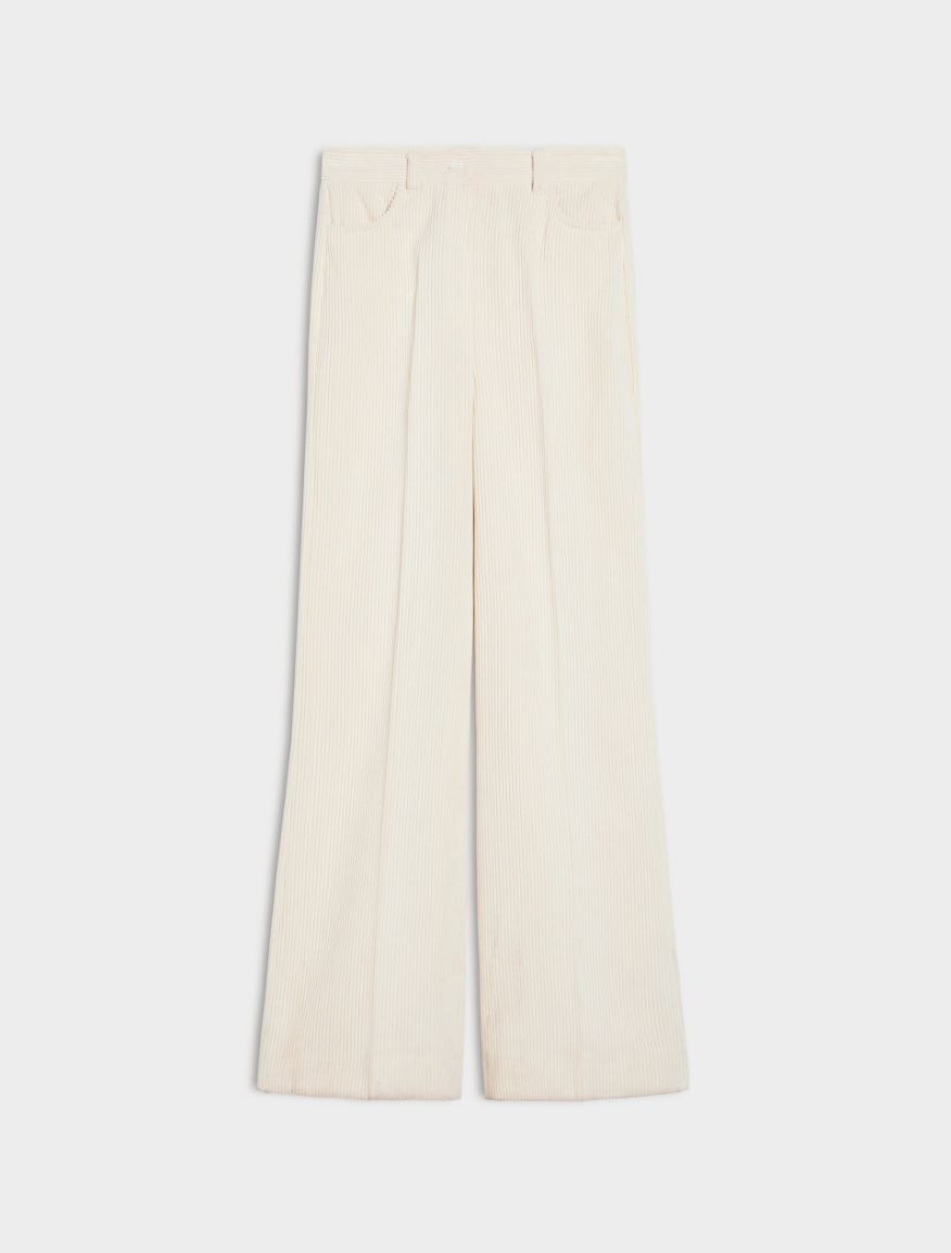 Wide-leg trousers - WOOL WHITE - 5 - iBlues