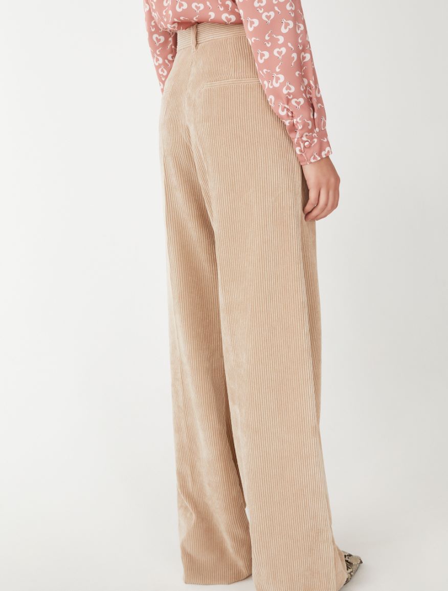 Wide-leg trousers - CAMEL - 2 - iBlues