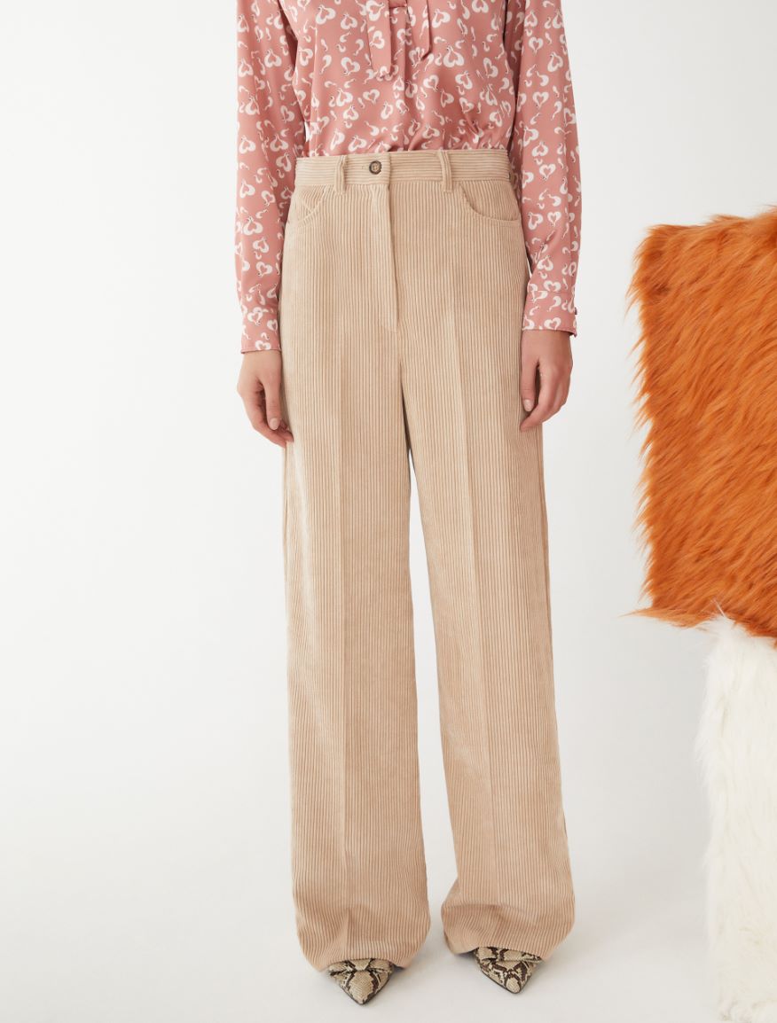 Wide-leg trousers - CAMEL - 4 - iBlues