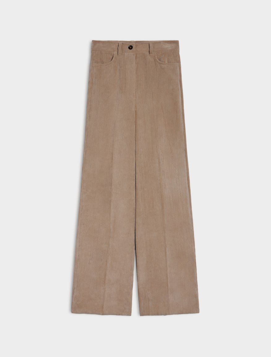 Wide-leg trousers - CAMEL - 5 - iBlues