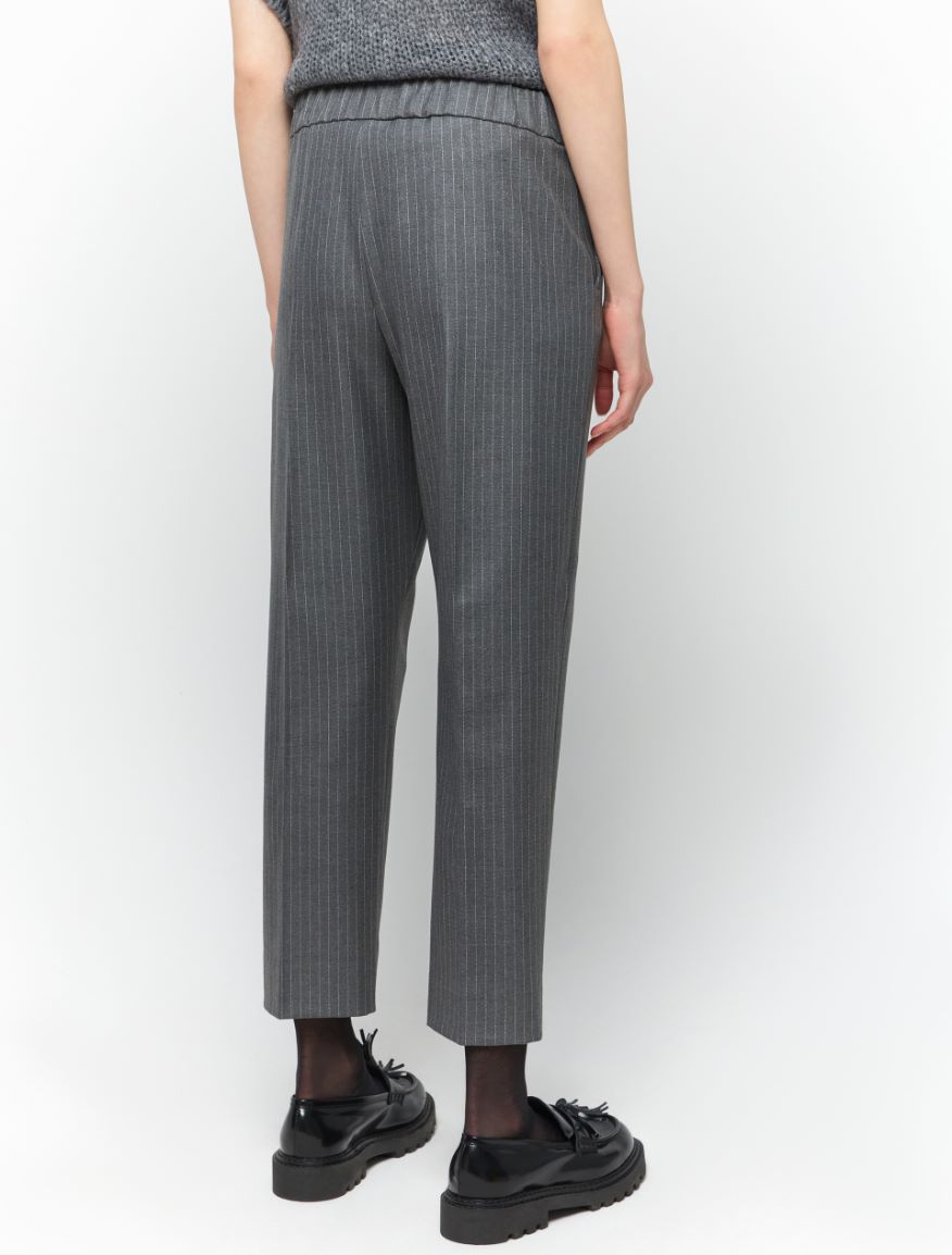 Semi-fitted trousers - DARK GREY - 2 - iBlues