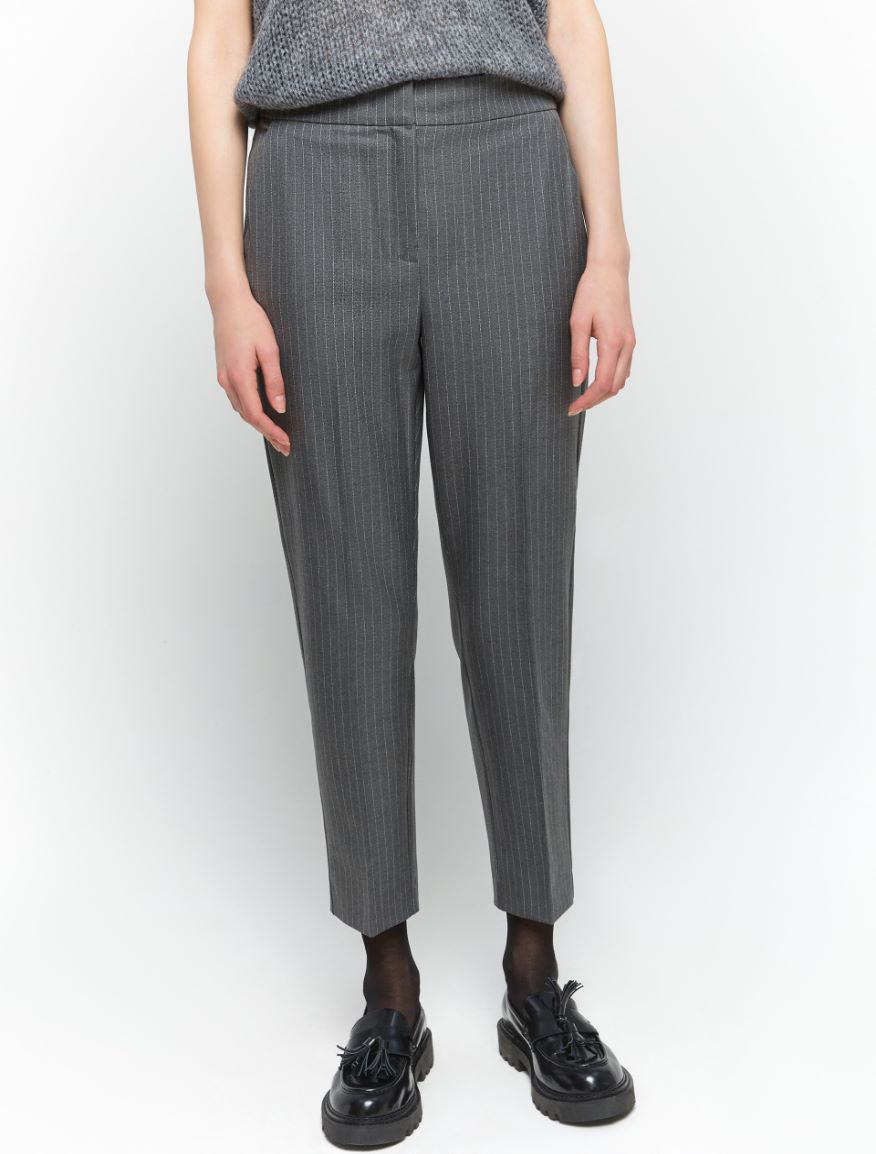 Semi-fitted trousers - DARK GREY - 3 - iBlues