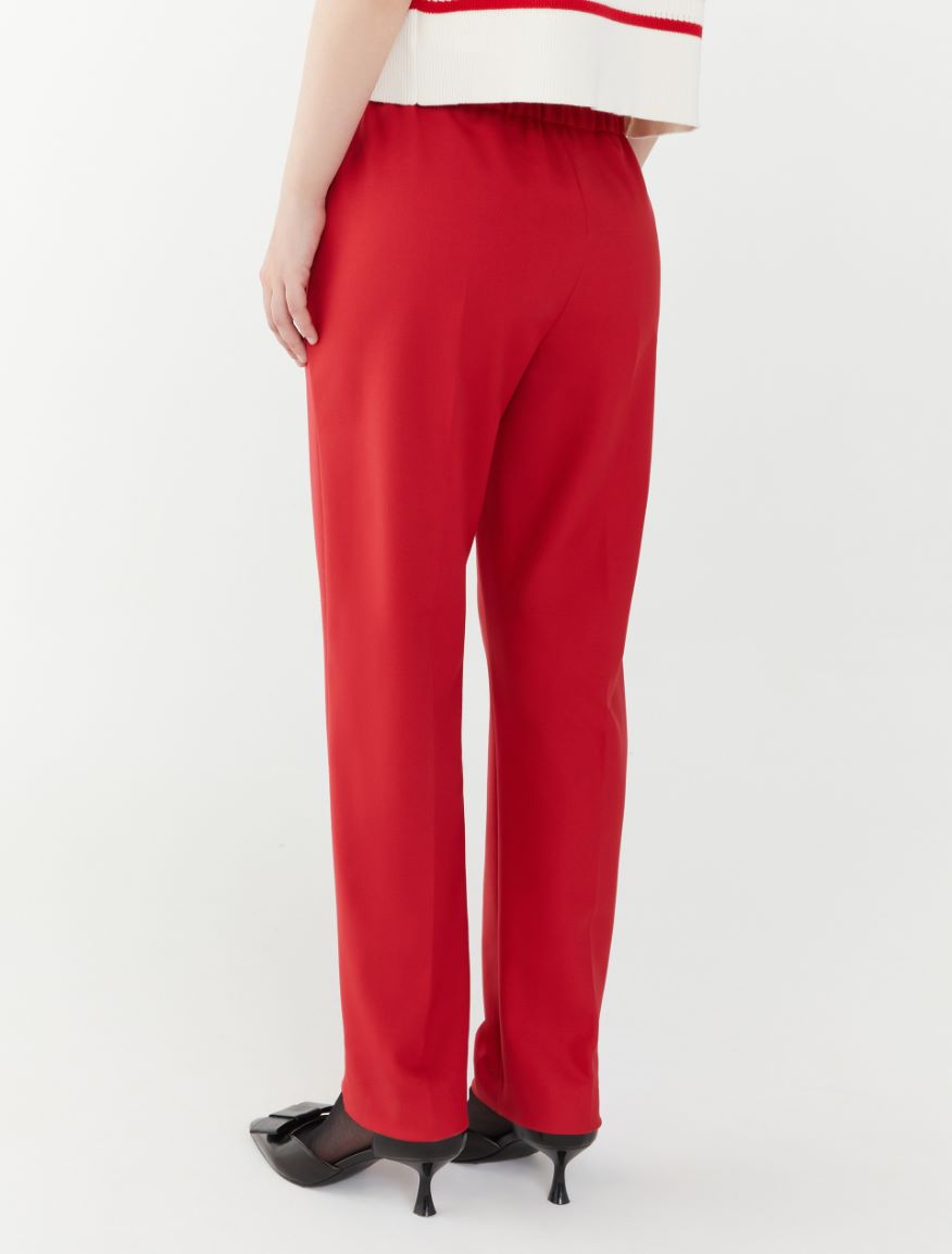 Semi-fitted trousers - RED - 2 - iBlues