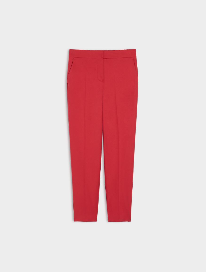 Semi-fitted trousers - RED - 5 - iBlues