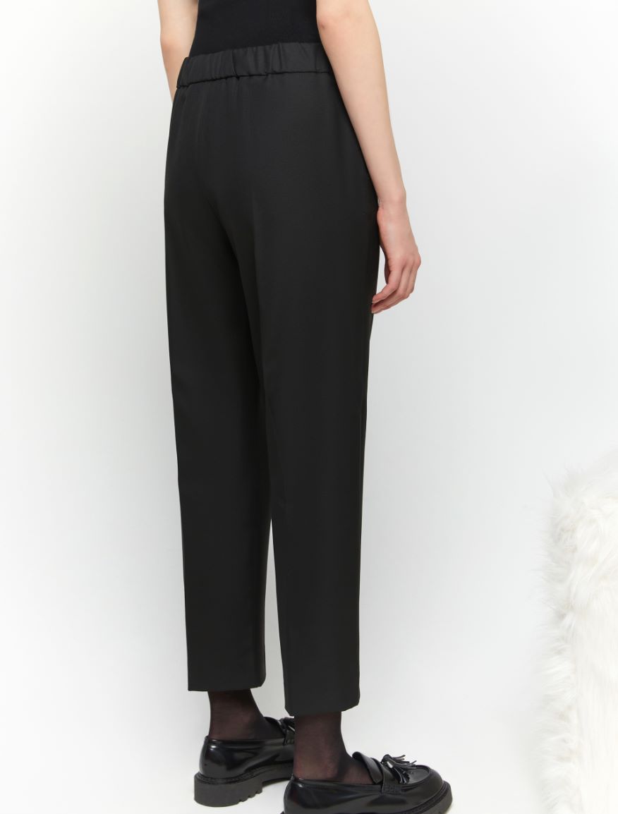 Semi-fitted trousers - BLACK - 2 - iBlues