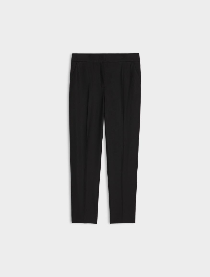 Semi-fitted trousers - BLACK - 5 - iBlues