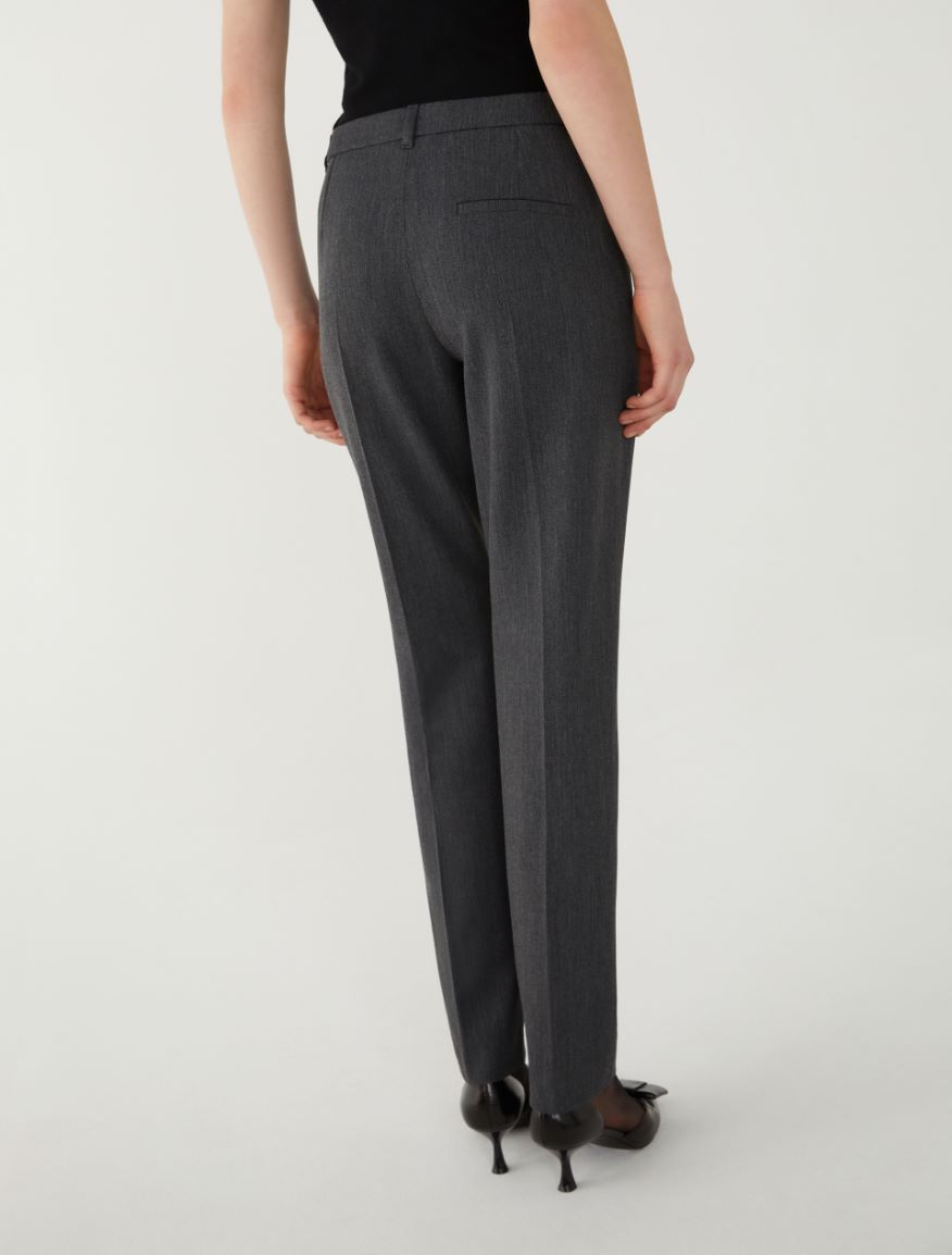 Semi-fitted trousers - DARK GREY - 2 - iBlues