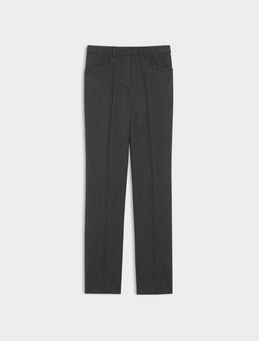 Semi-fitted trousers - DARK GREY - 5 - iBlues