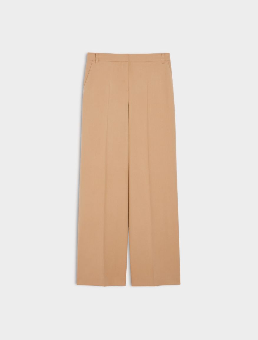 Wide-leg trousers - CAMEL - 5 - iBlues