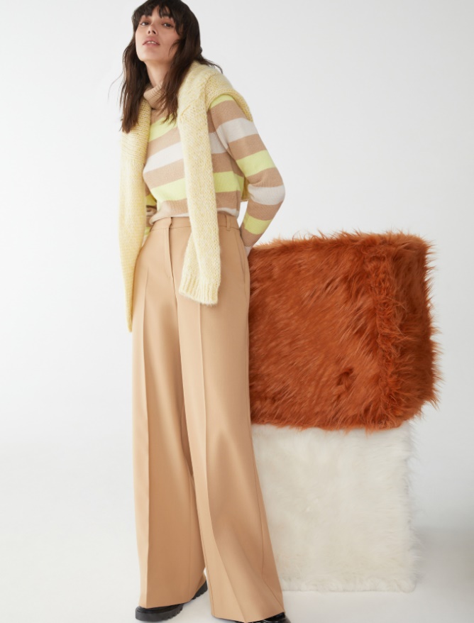 Wide-leg trousers - CAMEL - iBlues