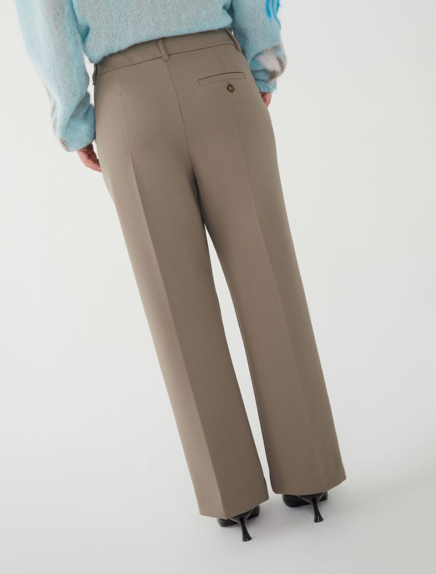 Flared trousers - MUD - 2 - iBlues