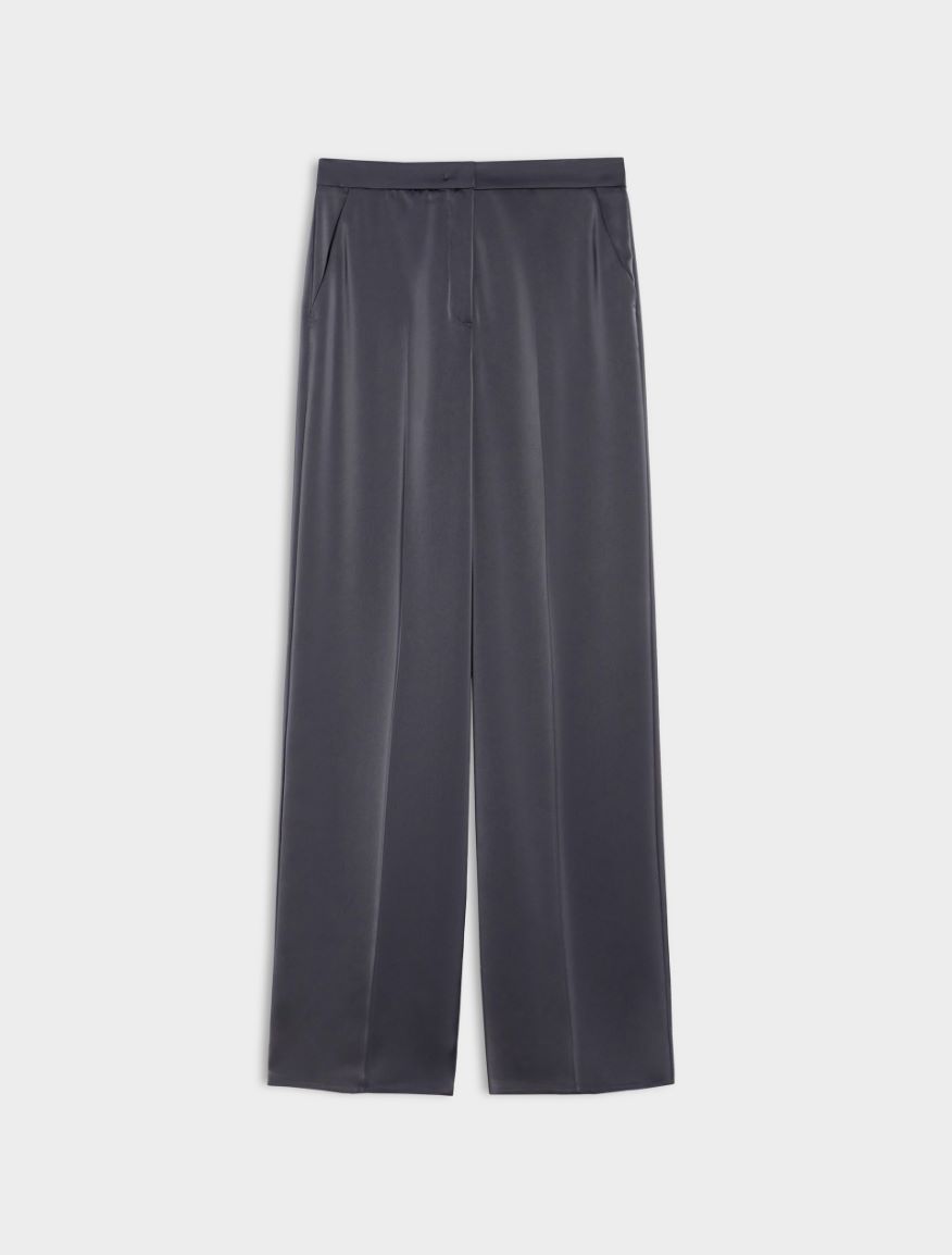 Wide-leg trousers - IRON - 5 - iBlues