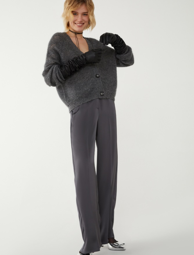 Wide-leg trousers - IRON - iBlues