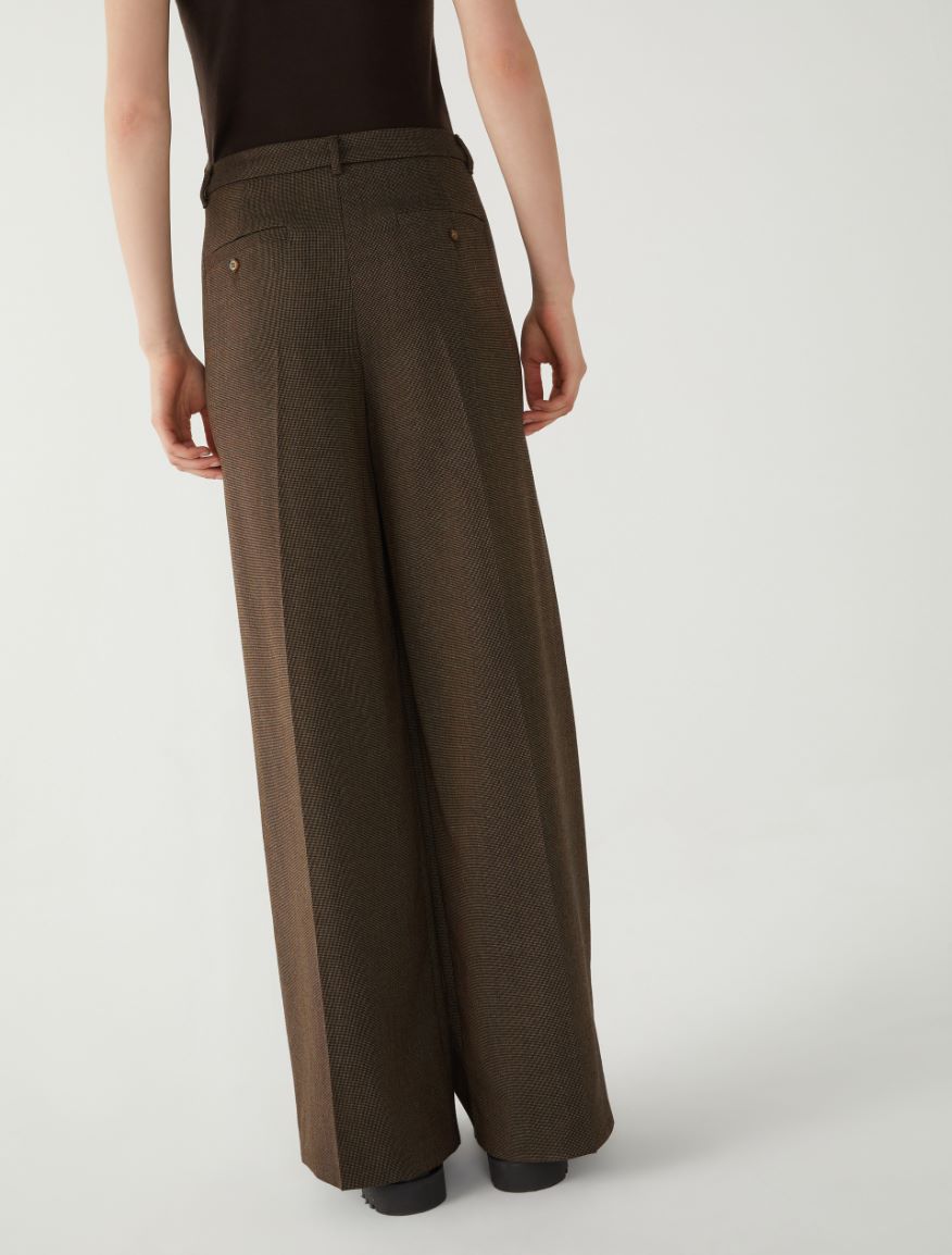 Wide-leg trousers - BROWN - 2 - iBlues