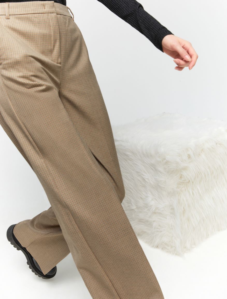 Flowing trousers - CAMEL - 3 - iBlues