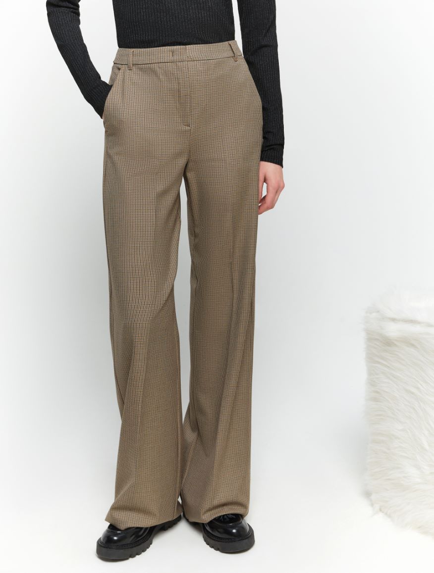 Flowing trousers - CAMEL - 4 - iBlues