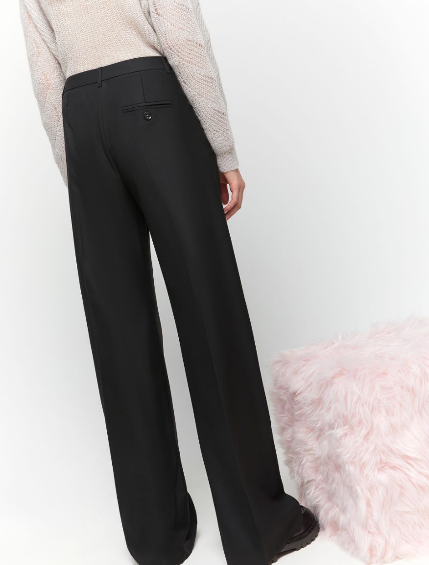 Flowing trousers - BLACK - 2 - iBlues