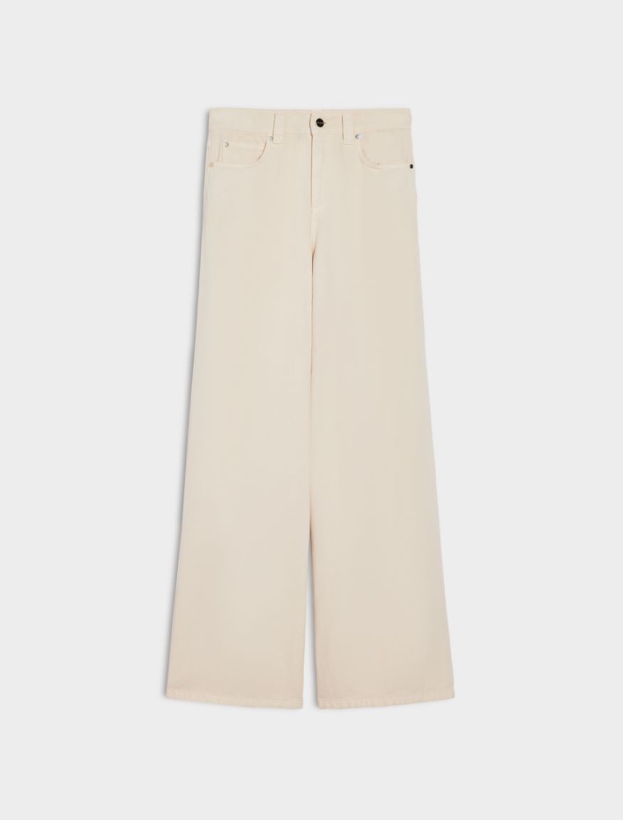 Wide-leg trousers - CREAM - 5 - iBlues